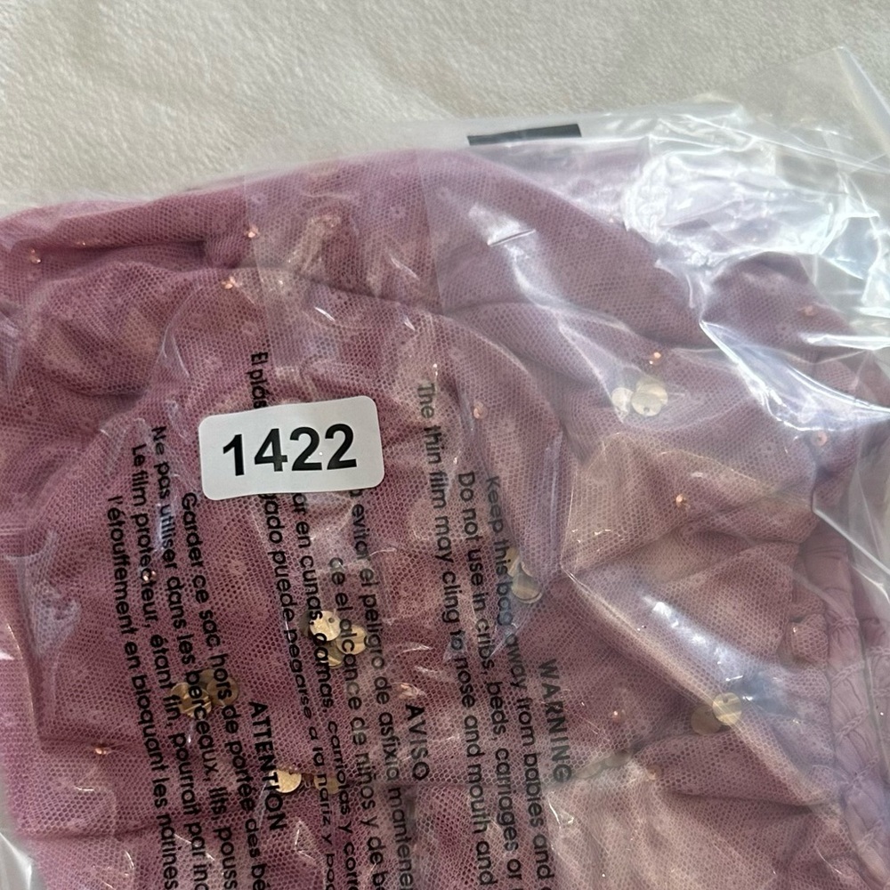 Anthropologie Mauve Ruffled Textured sequin Blouse 51422 - Picture 12 of 12